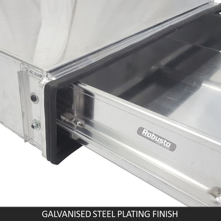 Under Tray Tool Box Trundle Drawer 1500 mm UTE Drawer Dual Extra Cab Toolbox Tools Kings Warehouse