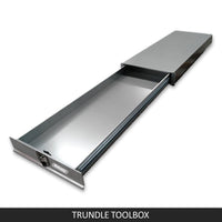 Under Tray Tool Box Trundle Drawer 1500 mm UTE Drawer Dual Extra Cab Toolbox Tools Kings Warehouse