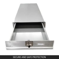 Under Tray Tool Box Trundle Drawer 1500 mm UTE Drawer Dual Extra Cab Toolbox Tools Kings Warehouse