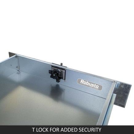 Under Tray Tool Box Trundle Drawer 1500 mm UTE Drawer Dual Extra Cab Toolbox Tools Kings Warehouse