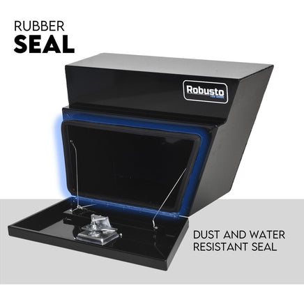 Under Tray Tool Box Underbody Pair Set 600mm Black Aluminium Auto Accessories Kings Warehouse