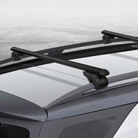 Universal Car Roof Rack 1080mm Cross Bars Aluminium Black Adjustable Car 90kgs load Carrier Boxing Day Bash Kings Warehouse 