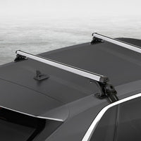 Universal Car Roof Rack 1450mm Cross Bars Aluminium Silver Adjustable Brackets Carrier 90kg BestSellers Kings Warehouse