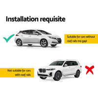 Universal Car Roof Rack 1450mm Cross Bars Aluminium Silver Adjustable Brackets Carrier 90kg BestSellers Kings Warehouse