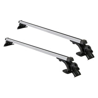 Universal Car Roof Rack 1450mm Cross Bars Aluminium Silver Adjustable Brackets Carrier 90kg BestSellers Kings Warehouse