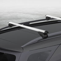 Universal Car Roof Rack Cross Bars Aluminium Silver Adjustable 108cm Racks Boxing Day Bash Kings Warehouse