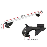 Universal Car Roof Racks Pod Cross Bars Aluminium Adjustable 123cm Sliver Auto Accessories Kings Warehouse