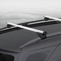 Universal Car Roof Racks Pod Cross Bars Aluminium Adjustable 123cm Sliver Auto Accessories Kings Warehouse