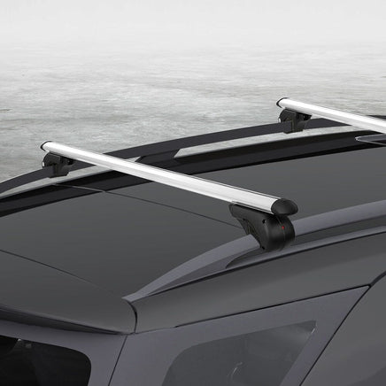 Universal Car Roof Racks Pod Cross Bars Aluminium Adjustable 123cm Sliver Auto Accessories Kings Warehouse