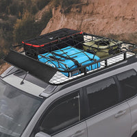 Universal Roof Rack Basket - Car Luggage Carrier Steel Cage Vehicle Cargo Outdoor Recreation Kings Warehouse