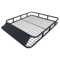 Universal Roof Rack Basket - Car Luggage Carrier Steel Cage Vehicle Cargo Outdoor Recreation Kings Warehouse