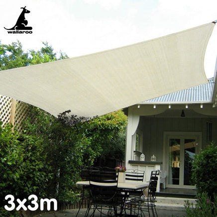 UV-Stabilised Waterproof Shade Sail 3x3M Kings Warehouse