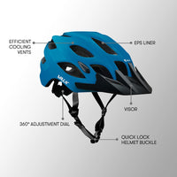 VALK Mountain Bike Helmet Small 54-56cm MTB Bicycle Cycling Safety Accessories Kings Warehouse