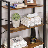 VASAGLE 4-Tier Industrial Ladder Shelf Living Room Bookcase Kings Warehouse 