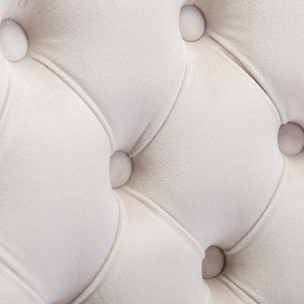 Velvet Home Office Chair- Beige Furniture Kings Warehouse