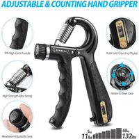 VERPEAK 5 in 1 Hand Grips, Adjustable Hand Grip Strengthener Kit with Carry Bag Kings Warehouse 