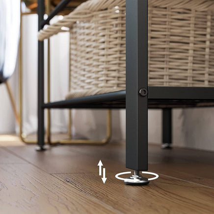 Vintage Coat Rack Shoe Bench, Wood Look Accent Furniture and Metal Frame Furniture Kings Warehouse