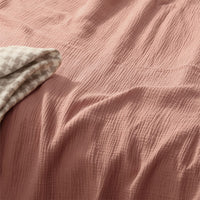 Vintage Design Homewares Hugo Clay Cotton Gauze Quilt Cover Set King Home & Garden Kings Warehouse