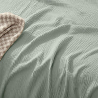 Vintage Design Homewares Hugo Sage Cotton Gauze Quilt Cover Set Queen Home & Garden Kings Warehouse