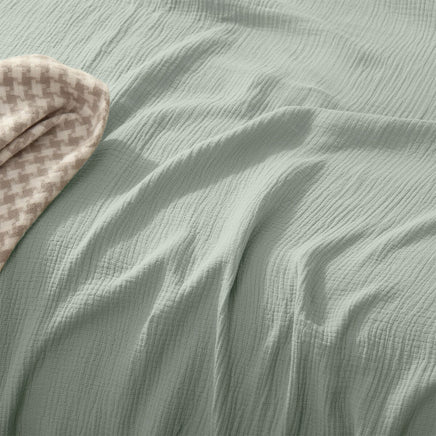 Vintage Design Homewares Hugo Sage Cotton Gauze Quilt Cover Set Queen Home & Garden Kings Warehouse