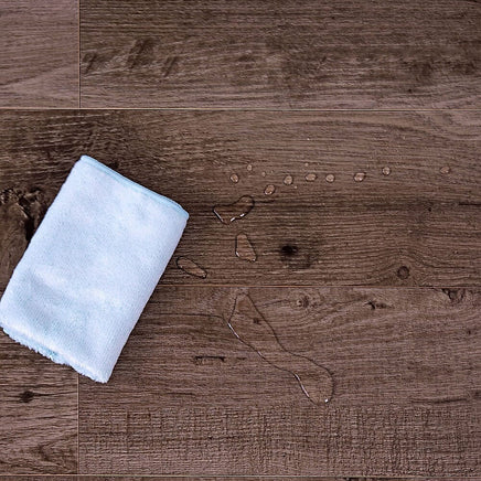 Vinyl Floor Tiles Self Adhesive Flooring Black Walnut Wood Grain 16 Pack 2.3SQM Furniture Kings Warehouse