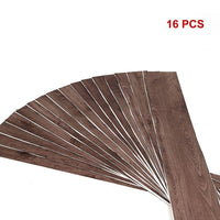 Vinyl Floor Tiles Self Adhesive Flooring Black Walnut Wood Grain 16 Pack 2.3SQM Furniture Kings Warehouse