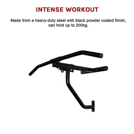 Wall Chin Up Pull Up Bar Punching Bag SpeedBall Station Sports & Fitness Kings Warehouse