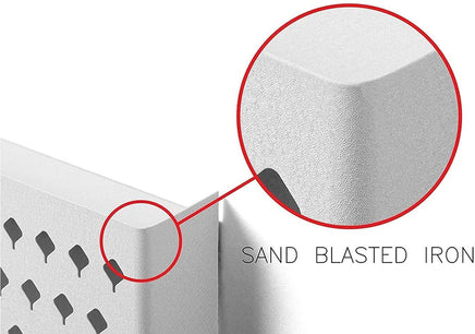 Wall Mount Earring Jewelry Hanger Organizer Holder with 109 Holes and 19 Hooks (White) Kings Warehouse