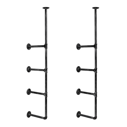 Wall Shelves Display Bookshelf Industrial DIY Pipe Shelf Rustic Brackets Furniture Kings Warehouse