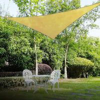 Wallaroo Triangular Shade sail: 8m x 8m x 8m - Sand Outdoor Recreation Kings Warehouse