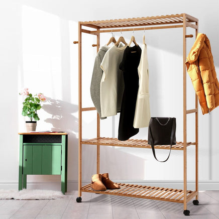 Wardrobe Clothes Rack Airer Coat Stand Hanger 165cm Home & Garden Kings Warehouse