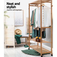 Wardrobe Clothes Rack Airer Coat Stand Hanger 165cm Home & Garden Kings Warehouse