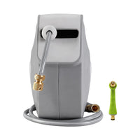 Water Hose Reel 30M Retractable Garden Auto Rewind Brass Spray Gun Home & Garden Kings Warehouse