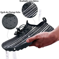 Water Shoes for Men and Women Soft Breathable Slip-on Aqua Shoes Aqua Socks for Swim Beach Pool Surf Yoga (Black Size US 7) Kings Warehouse 