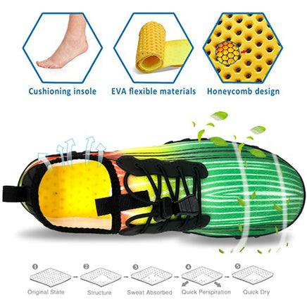 Water Shoes for Men and Women Soft Breathable Slip-on Aqua Shoes Aqua Socks for Swim Beach Pool Surf Yoga (Green Size US 6.5) Kings Warehouse