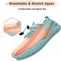 Water Shoes for Men and Women Soft Breathable Slip-on Aqua Shoes Aqua Socks for Swim Beach Pool Surf Yoga (Orange Size US 10.5) Kings Warehouse 