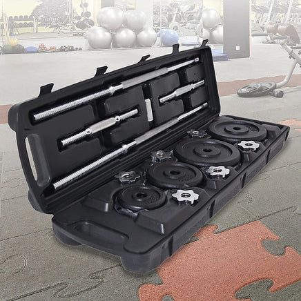 Weight Set Barbell Dumbell Dumb Bell Gym 50kg Plate Sports & Fitness Kings Warehouse