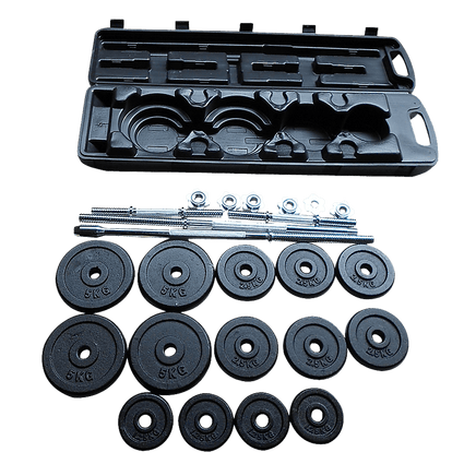 Weight Set Barbell Dumbell Dumb Bell Gym 50kg Plate Sports & Fitness Kings Warehouse