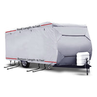 Weisshorn 14-16ft Caravan Cover Campervan 4 Layer UV Water Resistant Outdoor Recreation Kings Warehouse