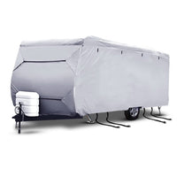 Weisshorn 14-16ft Caravan Cover Campervan 4 Layer UV Water Resistant Outdoor Recreation Kings Warehouse