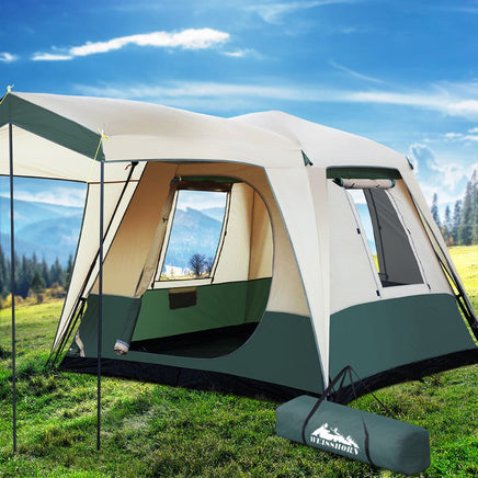Weisshorn Instant Up Camping Tent 4 Person Pop up Tents Family Hiking Dome Camp BLACK FRIDAY: Gym & Fitness Kings Warehouse
