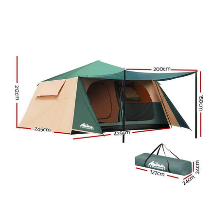 Weisshorn Instant Up Camping Tent 8 Person Pop up Tents Family Hiking Dome Camp BestSellers Kings Warehouse
