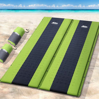 Weisshorn Self Inflating Mattress Camping Sleeping Mat Air Bed Pad Double Green Outdoor Recreation Kings Warehouse