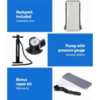 Weisshorn Stand Up Paddle Board 11ft Inflatable SUP Surfboard Paddleboard Kayak Surf Red Outdoor Recreation Kings Warehouse