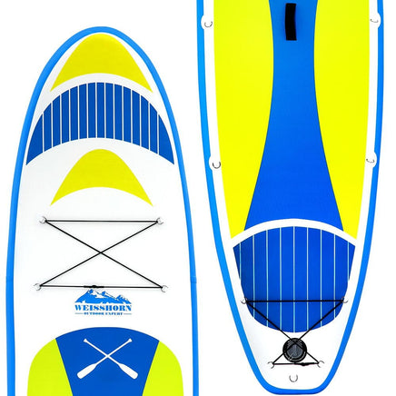 Weisshorn Stand Up Paddle Board 11ft Inflatable SUP Surfboard Paddleboard Kayak Surf Yellow Outdoor Recreation Kings Warehouse