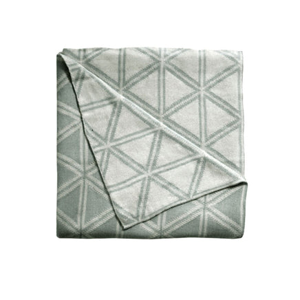 Wellington 100% Cotton Knitted Throw Rug Grey Home & Garden Kings Warehouse