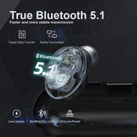 Wireless Bluetooth 5.1 Earphones Headphones Earbuds Headset Electronics Kings Warehouse