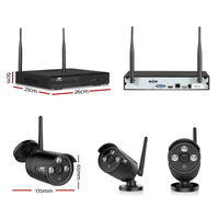Wireless CCTV Security System 8CH NVR 3MP 4 Bullet Cameras Trending Tech and Appliances Kings Warehouse