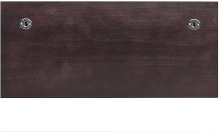 Wood Entryway Coat Rack with 2 Leather Tray(Brown) living room Kings Warehouse