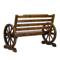Wooden Garden Bench Seat Outdoor Furniture Wagon Chair Patio Lounge Kings Warehouse